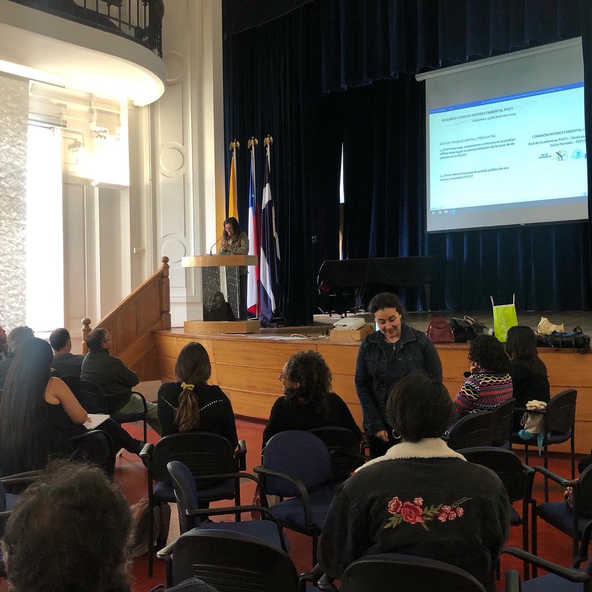 multiestamental's tweet image. Ayer participamos en el 2° Cabildo Interestamental PUCV y pudimos difundir la creación de esta Coordinadora Multiestamental por la Dignidad PUCV. Muchas gracias por organizar esta instancia de participación @redacademicaspucv @fepucv, Sindicato 1 y Sindicato Alberto Hurtado.