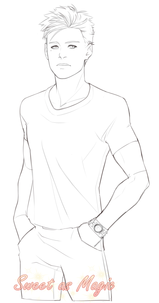 remnantation's tweet photo. Check out the first sketch compared to the final sheet! The main character of Sweet as Magic is Ryuu, who has quite the cast of good-looking men to pick from. DEMO is OUT: https://t.co/g2doxUTSIf

@CryComGames 
#VisualNovel #VN #SpriteArt #BLGame #Yaoi https://t.co/49r8drEOT9