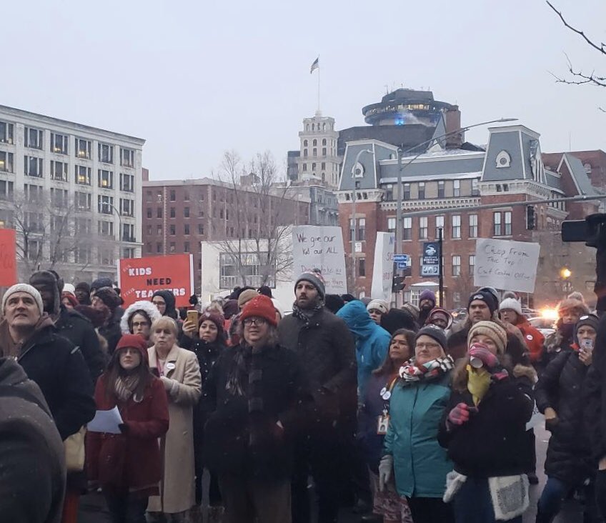 HarryBBronson's tweet photo. Last night was just one leg in our journey for our children &amp; families of #ROC. I will continue working w/ anyone who is willing to put the needs of our children first. To the students, parents, teachers &amp; paraprofessionals: together we will continue the fight in Albany. https://t.co/t7QMMNTbKq
