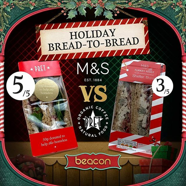 Ending our food festivities on a high! This week's 'Bread-to-Bread' contest is between Pret and M&S and a clear winner has been crowned. What an amazing sandwich by Pret!! #bread #breadtobread #winner #food #designlife #designstudio #hashtag ift.tt/36OT4wq