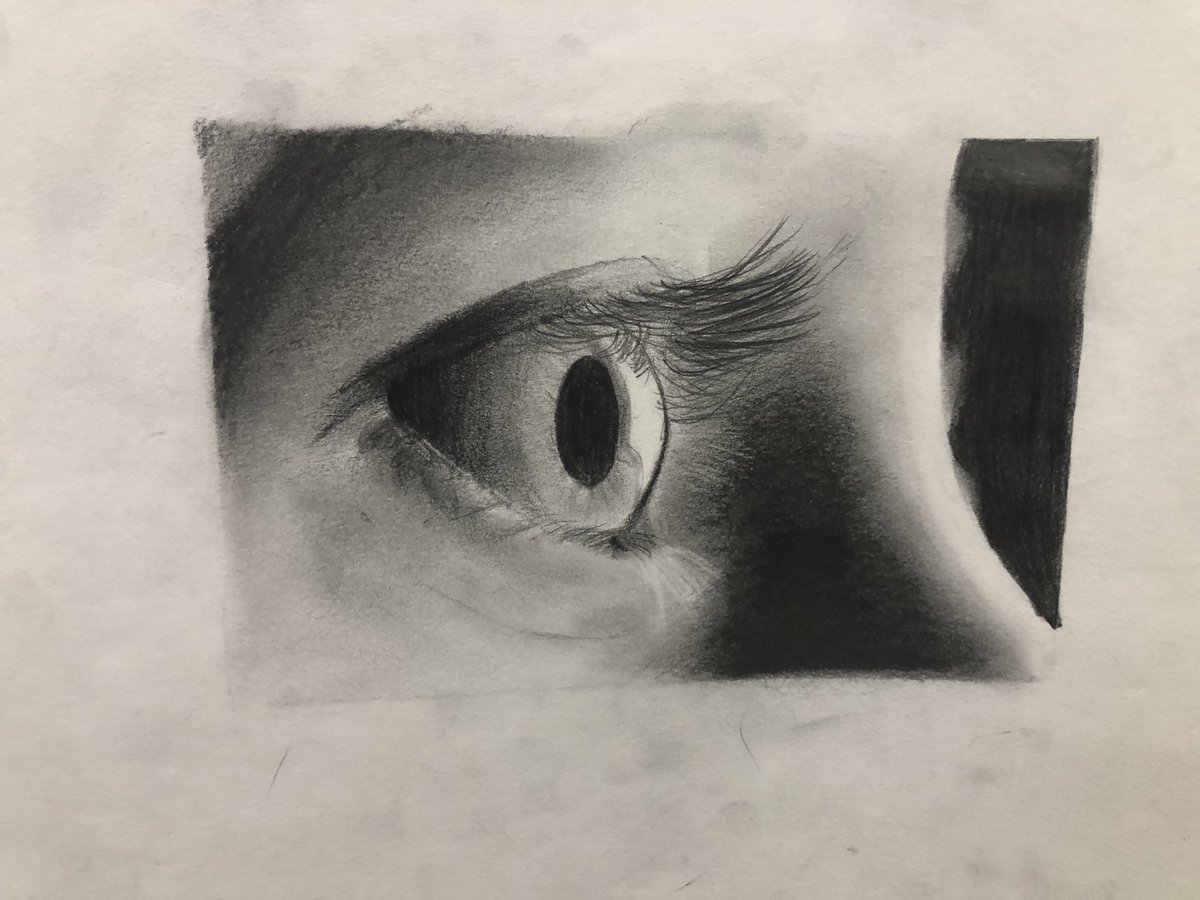 OLHSart's tweet photo. Some Art 1 eye drawings #OLHSart https://t.co/f7J05GM2aC