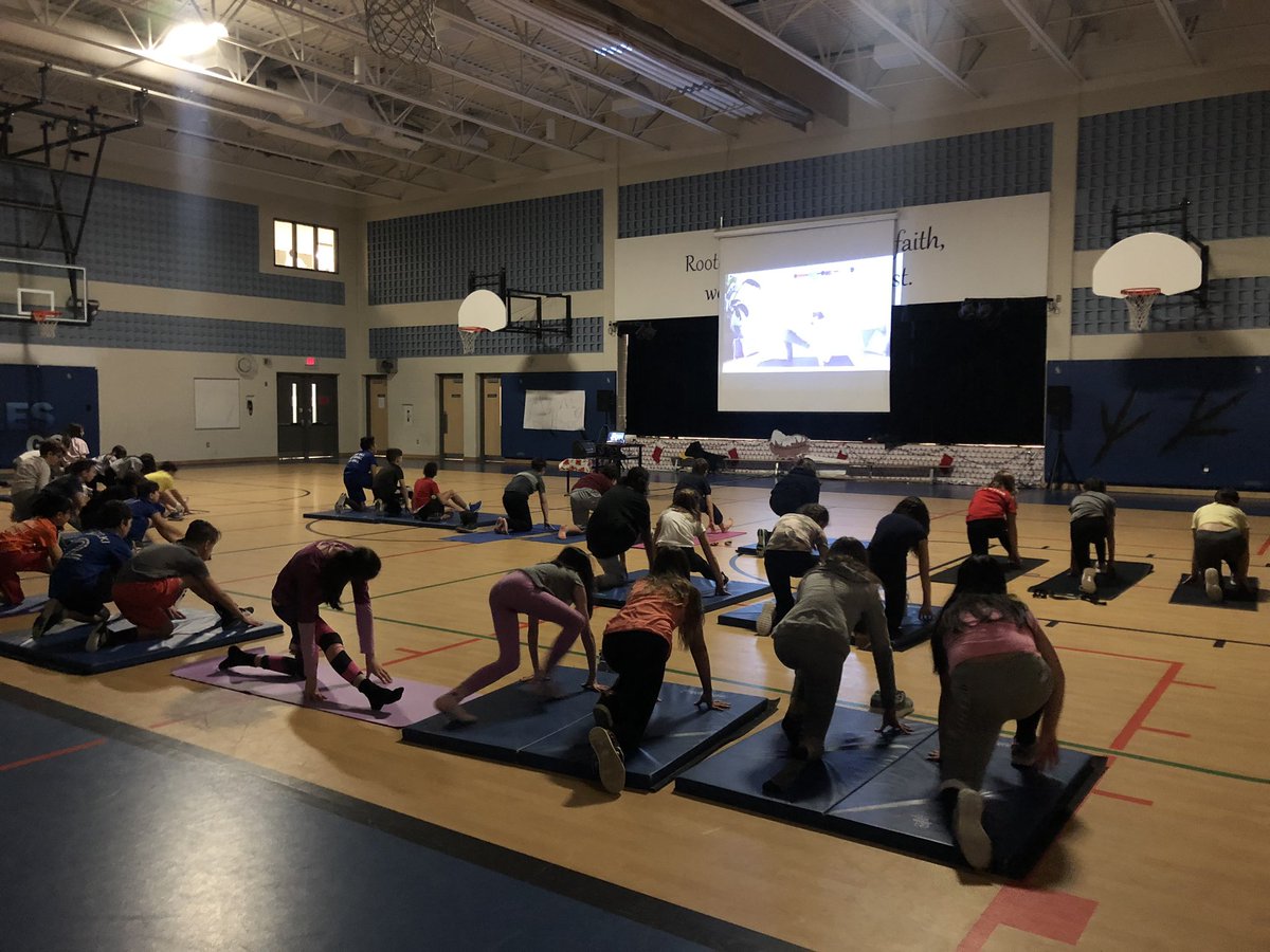 Ms_tmorgan's tweet photo. Calming Yoga to start the last day of school of 2019 🧘🏽‍♀️ @saopmilton1 @msmorgado_ @RSagarese https://t.co/e6dMeYOQI9