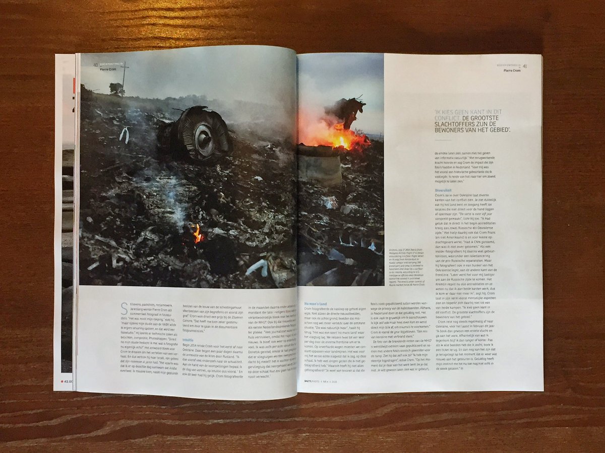 PierreCrom's tweet photo. An interview (in Dutch) and portfolio about my work in Ukraine (2014-2019) in the special edition of @SHUTRphoto

“Where are the ethical boundaries?”
 
The cover is an artwork by duo Frank und Steff #photograghy 

(Order a copy: https://t.co/S1uBPoCbxz ) https://t.co/0ga4YCw11D
