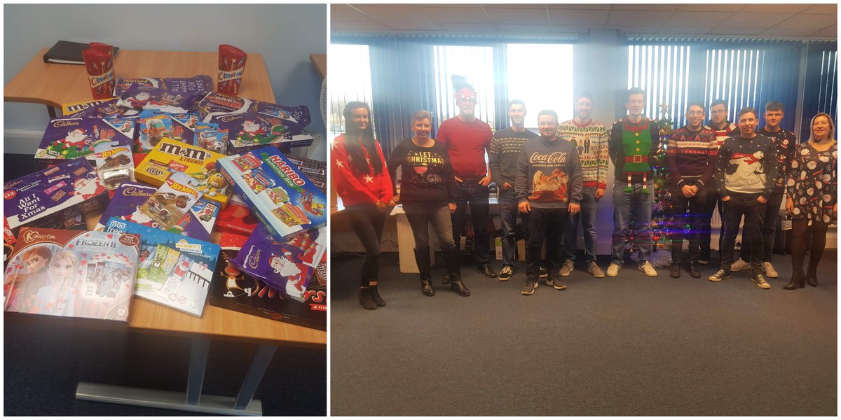 p2mlLtd's tweet photo. Christmas Jumper Day 2019.
This year we have donated chocolate and treats to our local foodbanks 🎄🎁
Brilliant effort from all involved
#christmasjumperday2019 #p2ml #FoodbankFriday https://t.co/nT66zSJppk