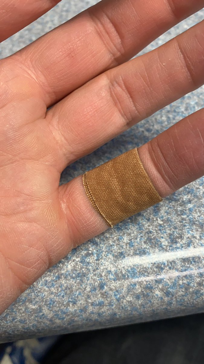 brandonlees's tweet photo. Just cut my finger. #bandaid #glovestory #weargloves #anotherscar https://t.co/i5Qw96gncx
