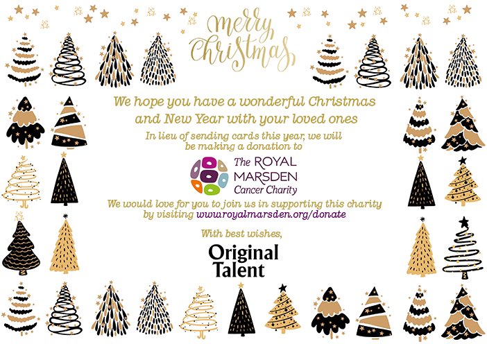 Merry Christmas from all of us at Cuba Pictures and our Original Talent family. We hope you have a wonderful festive break! See you in 2020 ✨🎄☃️