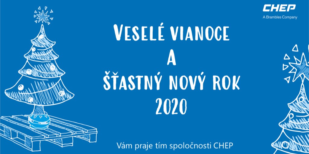 CHEP_SL's tweet photo. My všetci od modrých paliet z CHEP Vám prajeme príjemné prežitie vianočných sviatkov a do nového roka 2020 veľa zdravia, šťastia a úspechov. 

Ďakujeme všetkým našim klientom, partnerom a zamestnancom za skvelú spoluprácu v roku 2019!

#rok2020namodro #stastneavesele https://t.co/6JdZjKzTp6