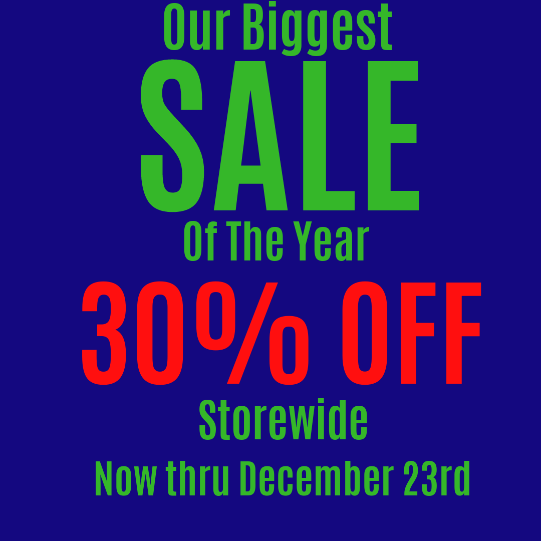 Matt is in a great mood because we're finally having the biggest sale of the year plus we're putting out hundreds of records out this week. Swing by or check out our website!