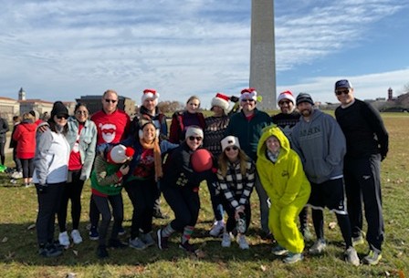 EvansTransforms's tweet photo. The holidays aren't just about festive parties - they're also about giving back! Evans' Elves joined forces with @VoloKidsDC for the Kicking it With Santa Kickball Tournament on the National Mall. Check them out! #HappyHolidays #EvansElves #GivingBack #HumanCentered https://t.co/HmI9wHRQ1o