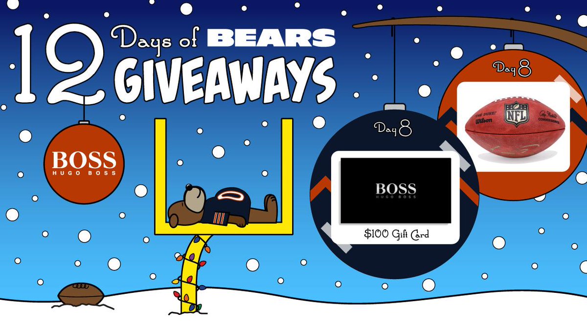 BearsLocal's tweet photo. RT by 3P CT to win 1 of 5 @HUGOBOSS $100 💳 &amp; ✍️ 🏈.

#Bears12Days rules: https://t.co/usp5UawSsO https://t.co/umhdeB14Iq