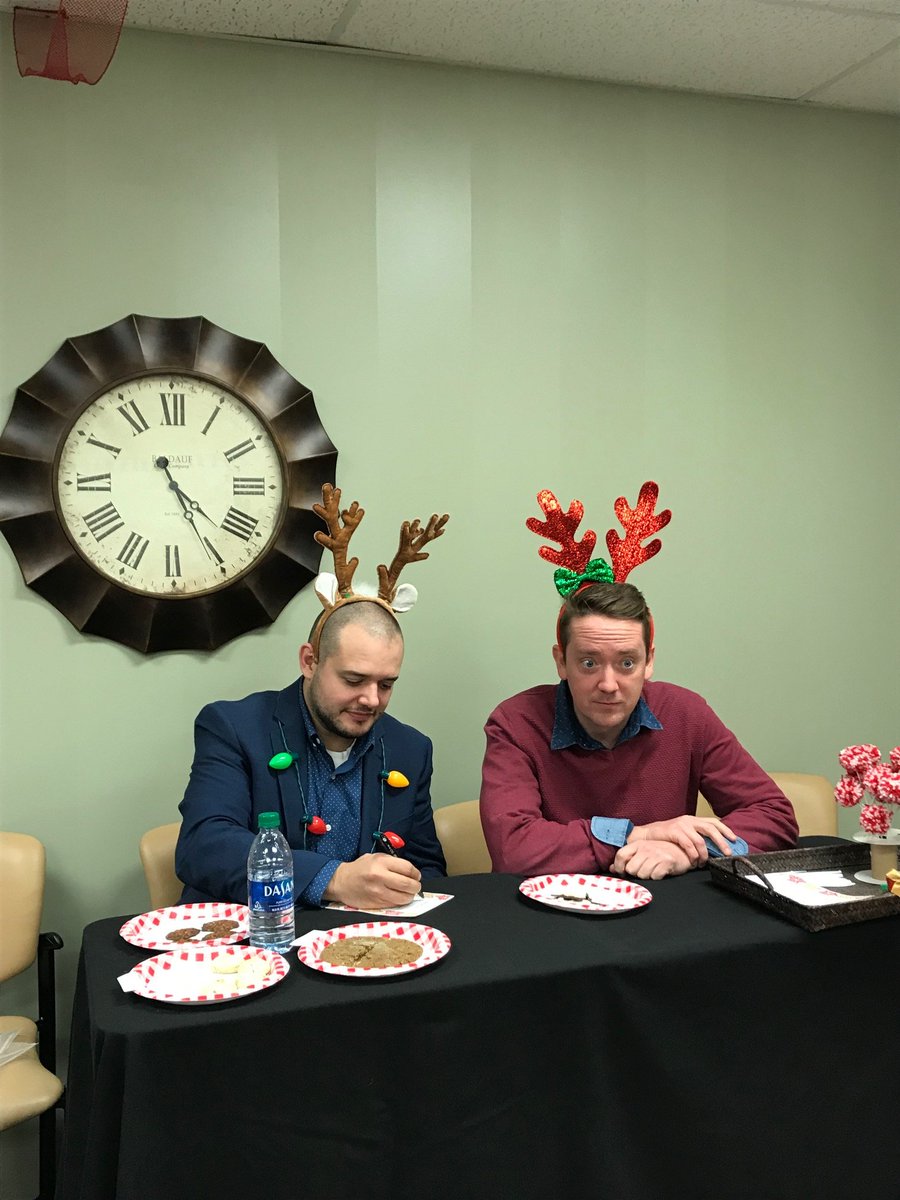 Account manager Devin Bonner is beginning to see visions of sugar plums dancing in his head as he judges cookie #38 at the <a href="/Bethany/">Bethany</a> cookie competition yesterday!