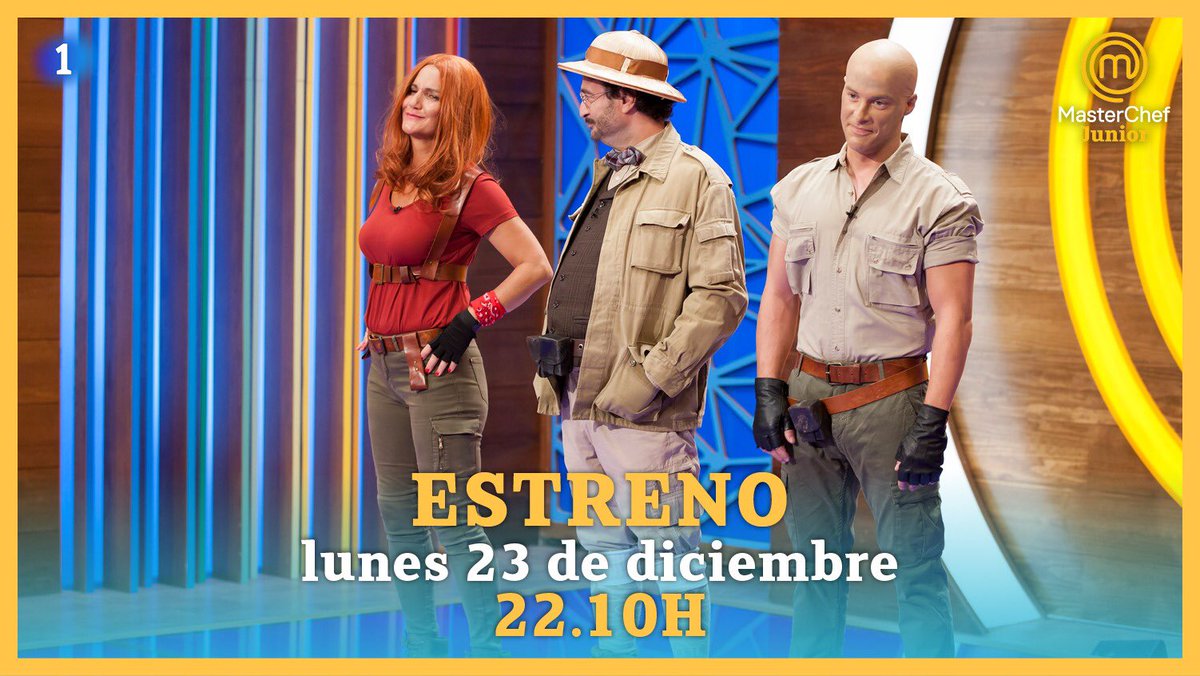 MasterChef_es's tweet photo. Así de guapos aparecerán nuestros jueces en el primer programa de #MCJunior. ¡ESTRENO el lunes 23 de diciembre a las 22.10H en @La1_tve! https://t.co/5KB3O2GWnE https://t.co/fWDag1SKBY