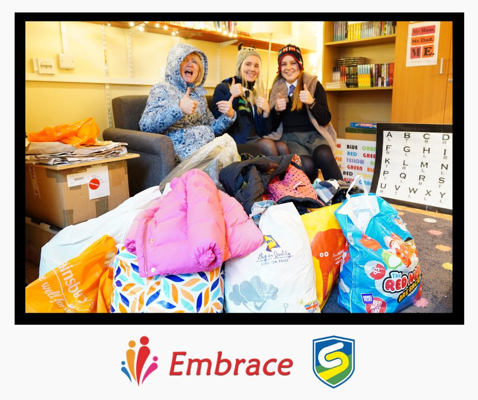 Once again, Cavendish families have shown their generosity and donated coats, hats, scarves and other warm clothing to help those in need in our town - Embrace - East Sussex