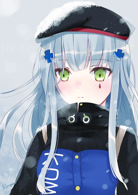 #2019自分が選ぶ今年の4枚ほぼFGOしか描いてない～HK416は青色が珍しくきれいでずっとお気に入りの一枚 