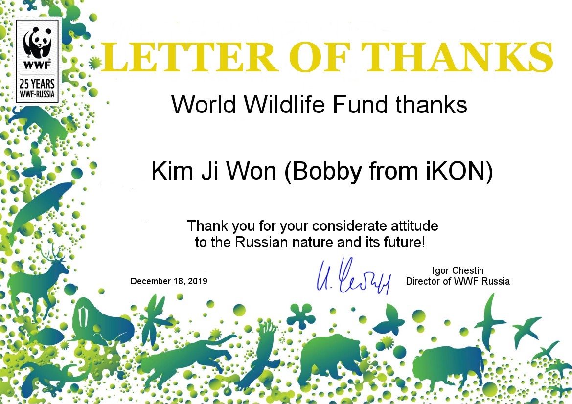 droptheroar's tweet photo. Russian iKONICs made a donation to WWF to help endangered animals in Russia on behalf of Bobby's name 🐯 We share his care about the world and nature. Of course, it's a tiger!
Proud of ru-fandom ^ ^

Thanks to @ikonic_ru for organisation.
#iKON @bobbyranika #BeautifulBOBBYDay https://t.co/P0PQP1pwwY