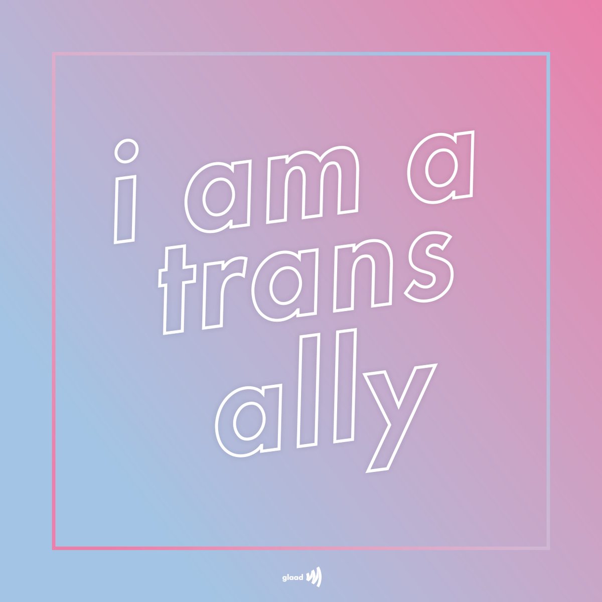 glaad's tweet photo. Retweet if you are a trans ally. 🏳️‍⚧️ https://t.co/DXrz1OhcYx
