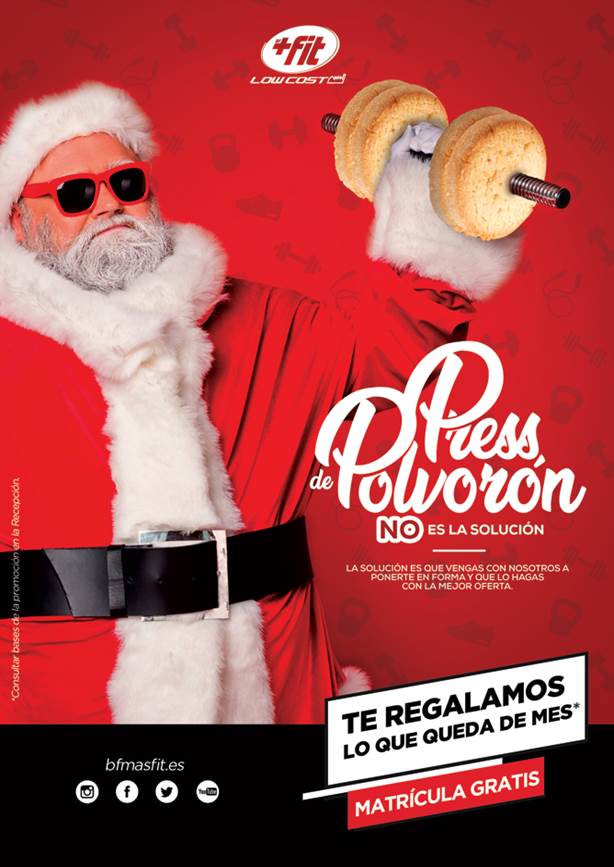 MasFitElche's tweet photo. Adelantamos la Navidad🎄 en #BFMasFitElche!!!
Press de Polvorón no es la solución 👊‼
Te regalamos lo que queda de mes+ la matrícula gratis.🎁🎁. ¡Éste es tu momento!🤙
#MasFitQueNunca #PromoNavidad #MatrículaGratis https://t.co/suwBtFd7as