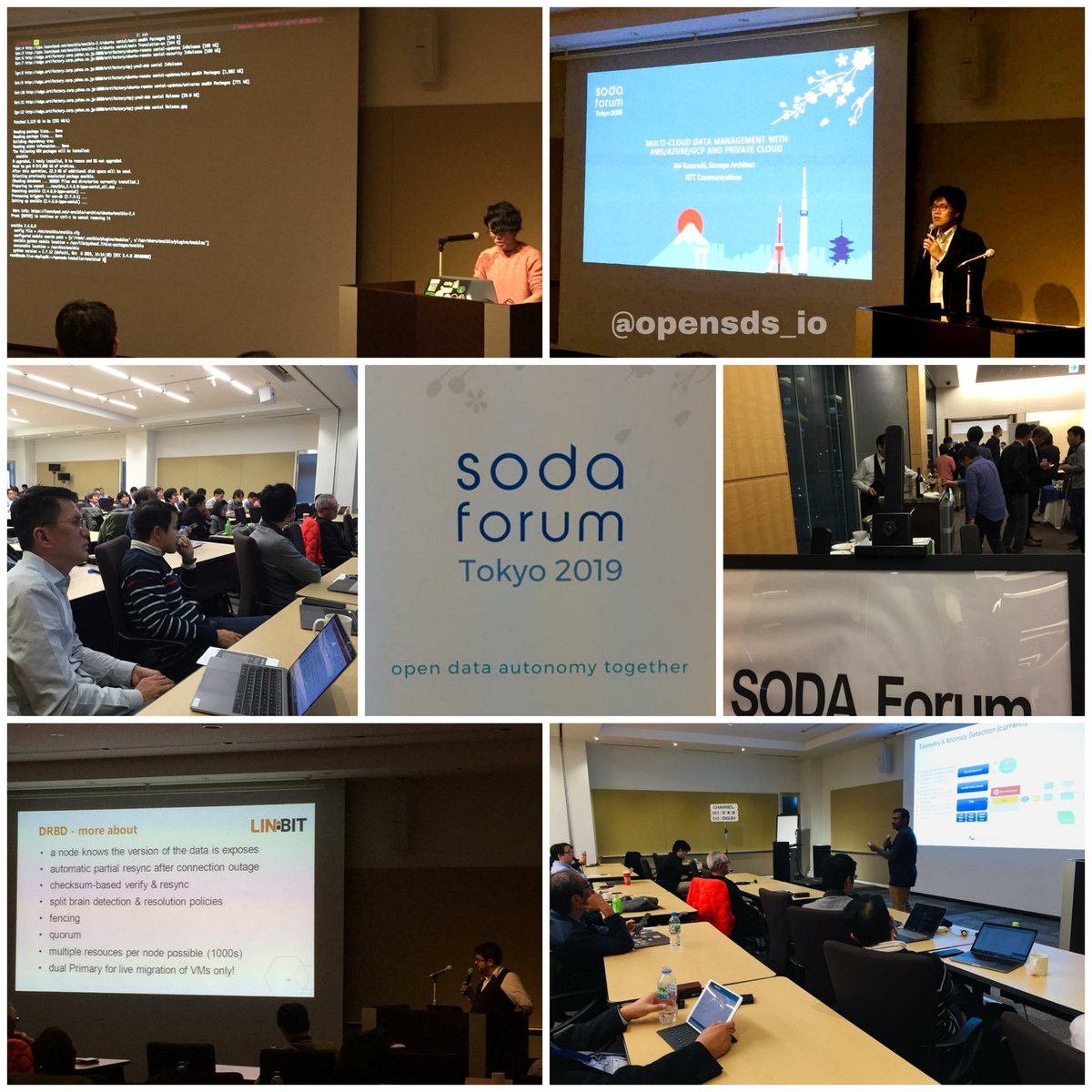 sodafoundation's tweet photo. #SodaForum by @opensds_io was a great success thanks to all of you!
We had speakers from @linbit @nttcom @click2cloudinc @sony @pepabo #YahooJAPAN &amp; the technical steering committee of OpenSDS. Thank you for attending all the talks through the day and for your continued support https://t.co/TwePih20mS