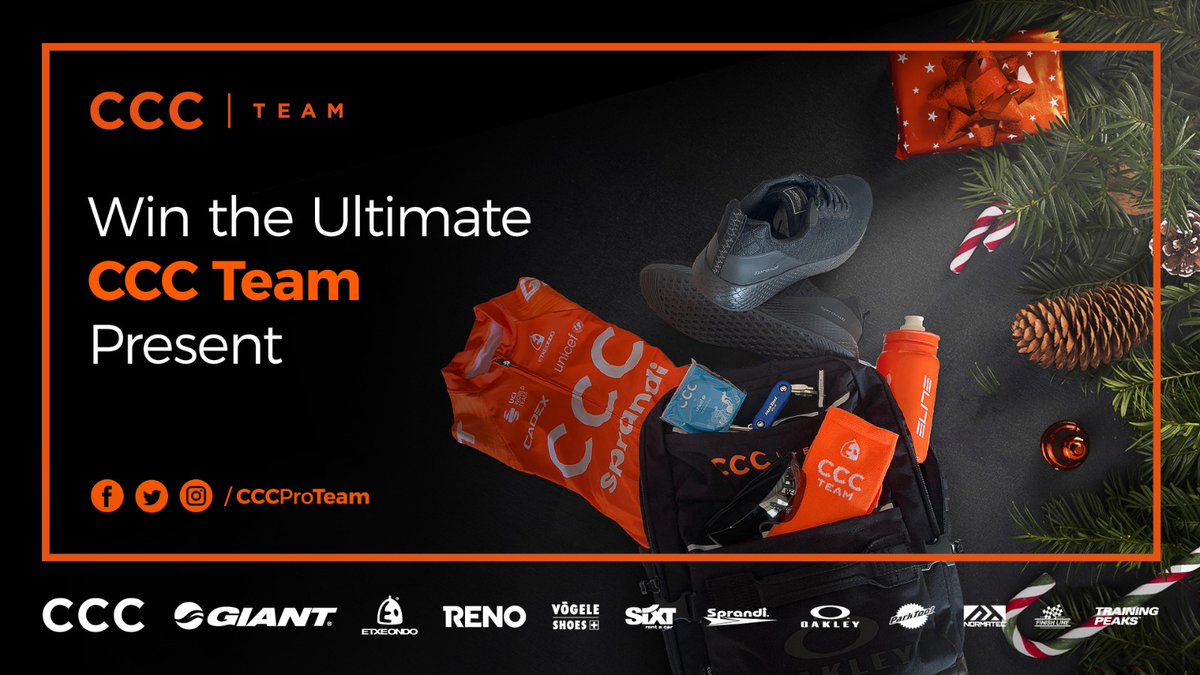 Intermarchรฉ-Wanty (@intermarchew) on Twitter photo Want to WIN the ultimate @CCCProTeam present?!
Simply like โค๏ธ this post & retweet ๐ to enter. Good luck ๐ค!
๐ includes:
โ <a href="/oakley/">Oakley</a> team ๐ & EVZero ๐ถ
โ <a href="/etxeondo_/">Etxeondo</a> 2020 jersey & ๐งฆ
โ #CCCTeam4UNICEF wristband
โ Sprandi ๐
โ <a href="/parktool/">Park Tool</a> MT-40
โ <a href="/Elite_cycling/">Elite Cycling</a> bidon Want to WIN the ultimate @CCCProTeam present?!
Simply like โค๏ธ this post & retweet ๐ to enter. Good luck ๐ค!
๐ includes:
โ <a href="/oakley/">Oakley</a> team ๐ & EVZero ๐ถ
โ <a href="/etxeondo_/">Etxeondo</a> 2020 jersey & ๐งฆ
โ #CCCTeam4UNICEF wristband
โ Sprandi ๐
โ <a href="/parktool/">Park Tool</a> MT-40
โ <a href="/Elite_cycling/">Elite Cycling</a> bidon