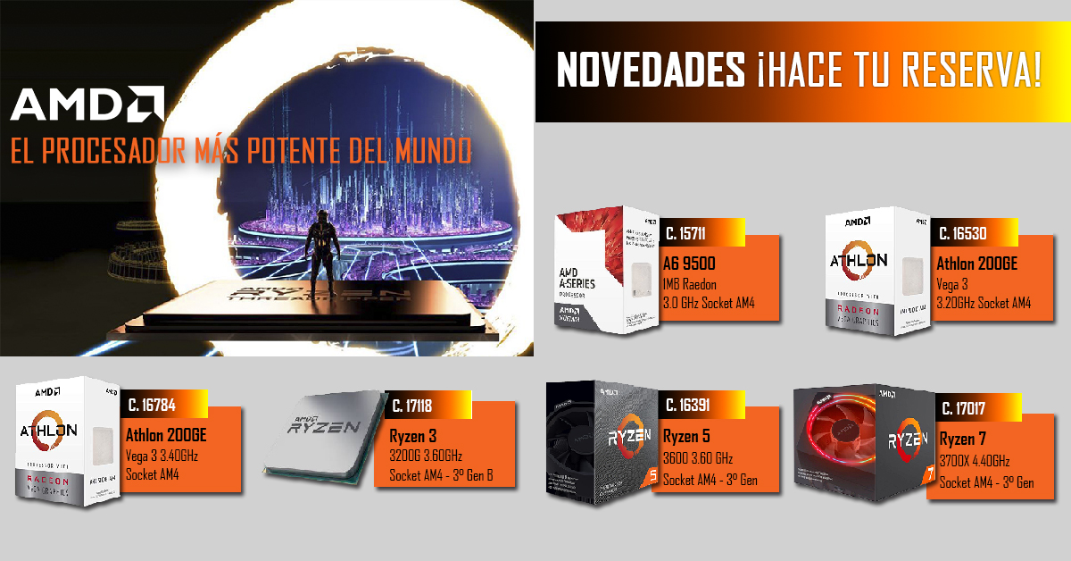 GResellers's tweet photo. ¡¡Novedades de @AMD en Gestion Resellers!! 🔥🔥🔥🔥🔥

Encontrá estos modelos y más en nuestra Tienda Online 🤩 https://t.co/BRoqmQKNFm