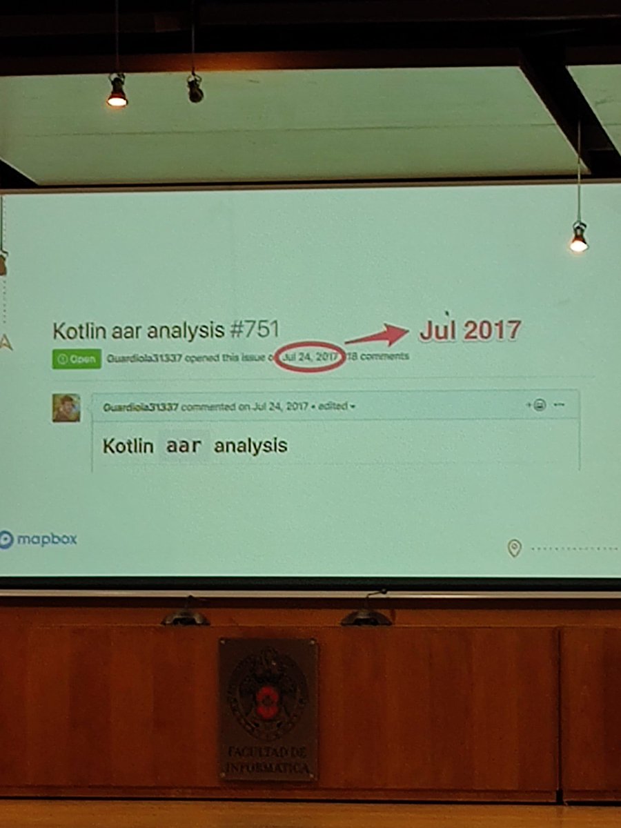 mayuri_k's tweet image. Excellent talk by @Guardiola31337 on migrating @Mapbox android sdk from Java to kotlin at @droidconMAD #androidev #kotlindev #dcMadrid19 #droidcon #sdk