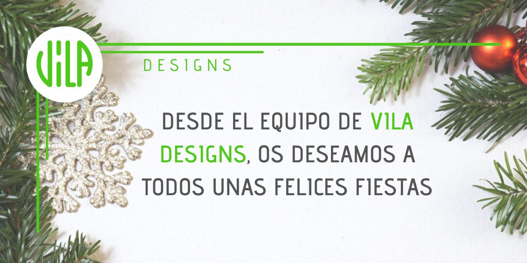 viladesigns's tweet photo. Desde el equipo de Vila Designs os queremos desear a todos unas felices fiestas.

FaceBook: https://t.co/jIRLdq8hKF
Instagram: https://t.co/KfeKkjtCTP
Linkedin: https://t.co/ieG6WoOMyj https://t.co/5N5dHbXvPN