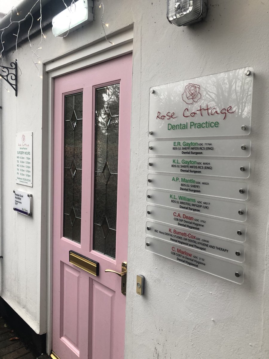 DisplayproLincs's tweet photo. Rose Cottage Dental Practice new Acrylic Sign.
Designed, Made and Fitted by our team. We think it looks great!

Call us today for any Signs and shape and any sizes we will quote them all!

Facebook: Display Pro-Lincs
Twitter: @DisplayproLincs
Instagram: Display Pro-Lincs https://t.co/ZXvAKjZBn8