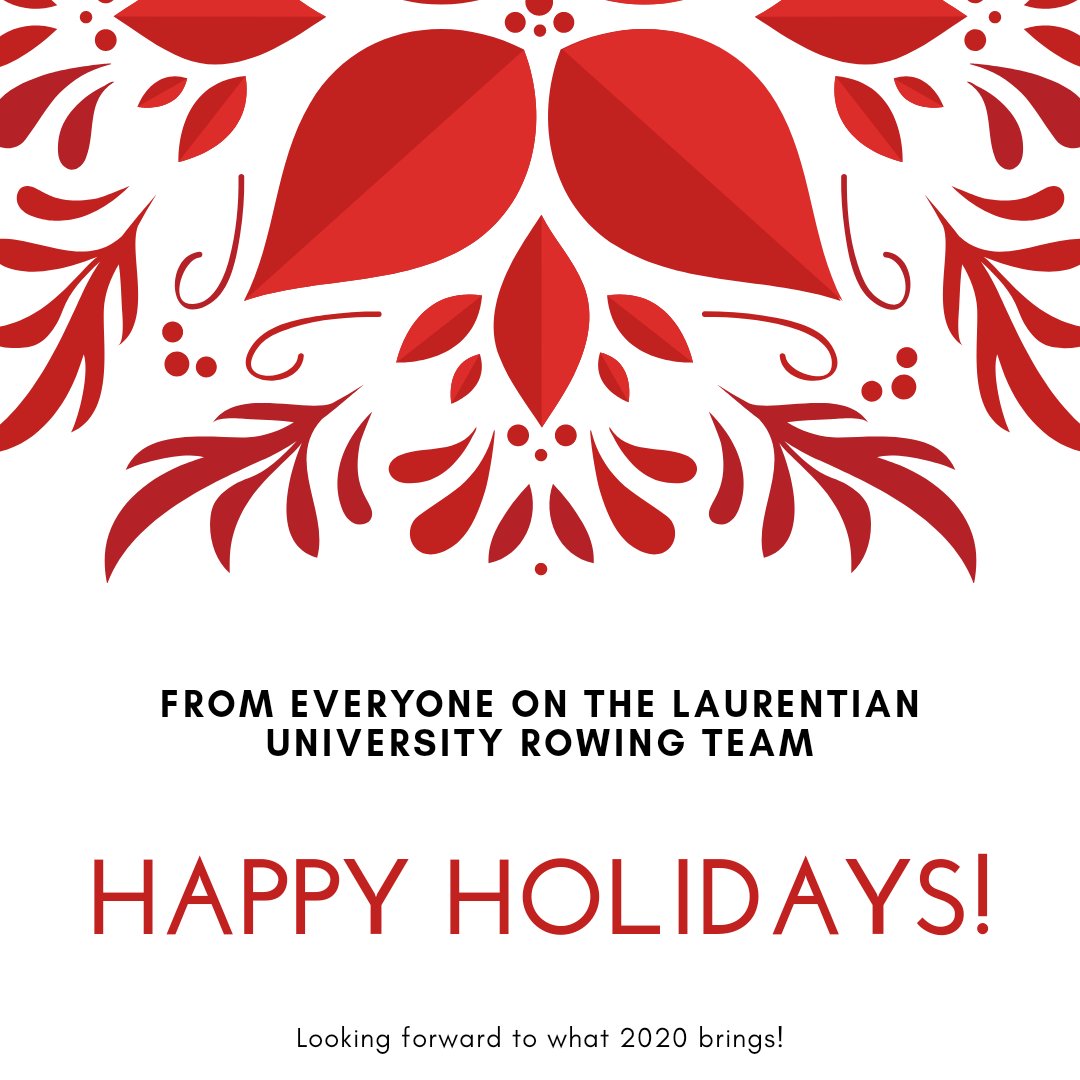 LU_Rowing's tweet photo. The @LaurentianU Rowing Team wishes you all a Happy Holiday Season! #prideandtradition https://t.co/sySwGb7KnS