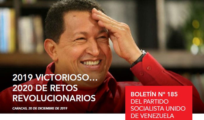 #DiálogoYConvivenciaPolítica  #DeporteUniónYPaz  
2019 VICTORIOSO... 2020 DE RETOS REVOLUCIONARIOS 🎄
¡Camarada, aquí te dejamos la edición Nº185 de nuestro #BoletínInformativo! 
Descárgalo AQUÍ ---> bit.ly/2rd8gnY  
@NicolasMadur