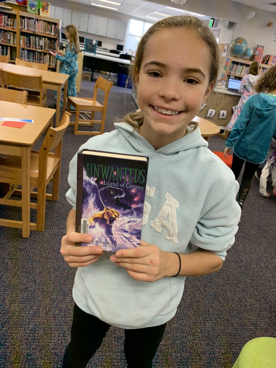 carpenterland's tweet photo. @lisa_mcmann Last library before break. She couldn’t run to this fast enough. https://t.co/uW7w4ggzjX