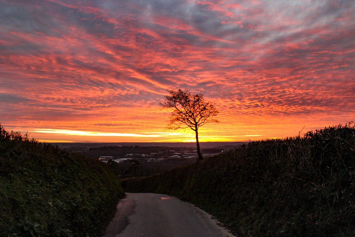 A brilliant sunset a couple of weeks ago