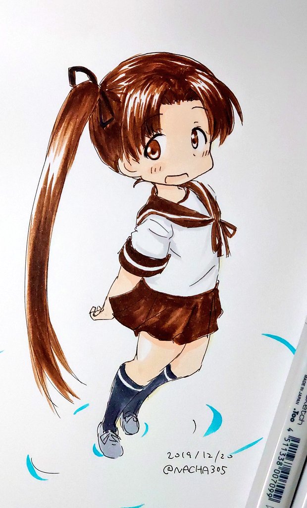 艦これ ゆらゆら 艦これ 由良 艦これ版深夜の真剣お絵描き60分一本勝負 艦こ Nachaのイラスト