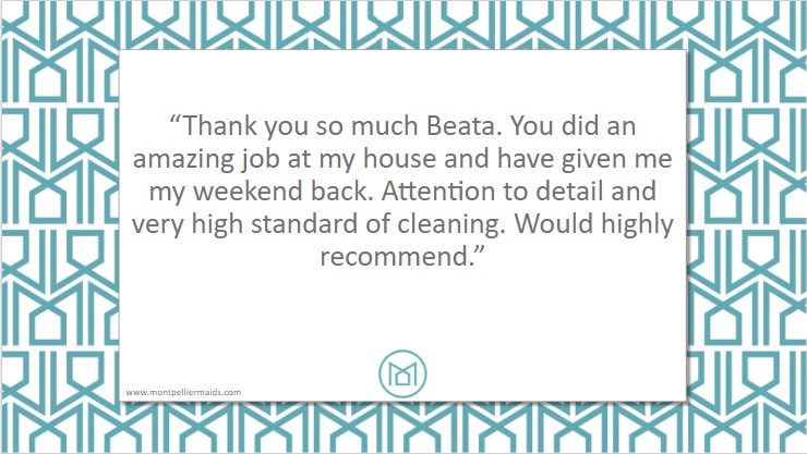 #FeedbackFriday Christmas cleaning madness is upon us but Beata's still keeping her cool! Super duper work, teams! #cleaningserviceuk #welldone #Christmascleaning #trustworthybusiness #MontpellierMaids #happyfriday #havealovelyweekendeveryone #gloucester #cheltenham #cotswolds