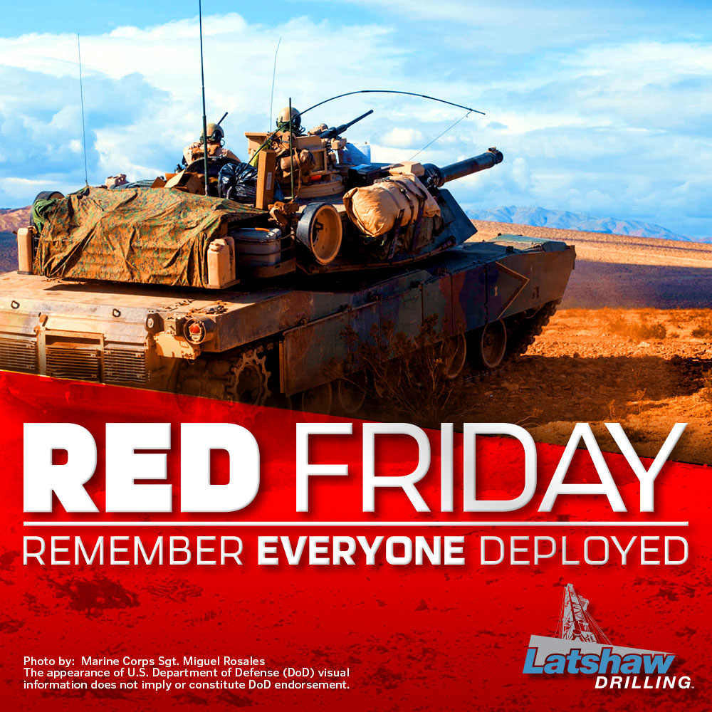 We salute those who have served and currently serve, remember everyone deployed! #remembereveryonedeployed #latshawdrilling