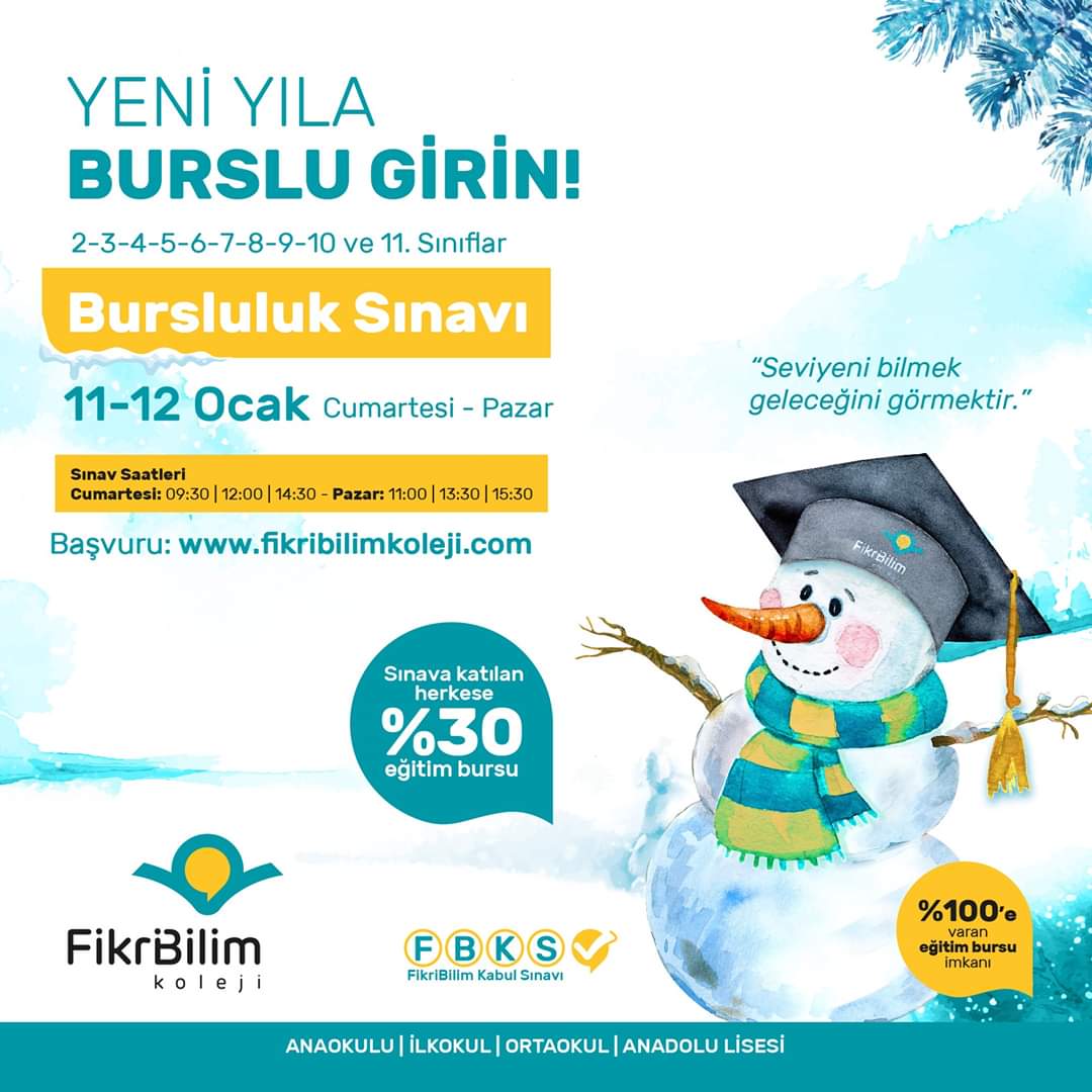 fikribilimkolej's tweet photo. YENİ YILA BURSLU GİRİN!
FikriBilimKoleji Bursluluk Sınavı kayıtlarımız başladı!
%100'e varan burs imkânı için lütfen linke tıklayarak kayıt oluşturunuz👇

https://t.co/gZjummVYQ7

#FikriBilimKoleji #sınav #denemesınavı #bursluluksınavı #beylikdüzükolej #başarı #eğitimindirimi https://t.co/tWwAbVyijX
