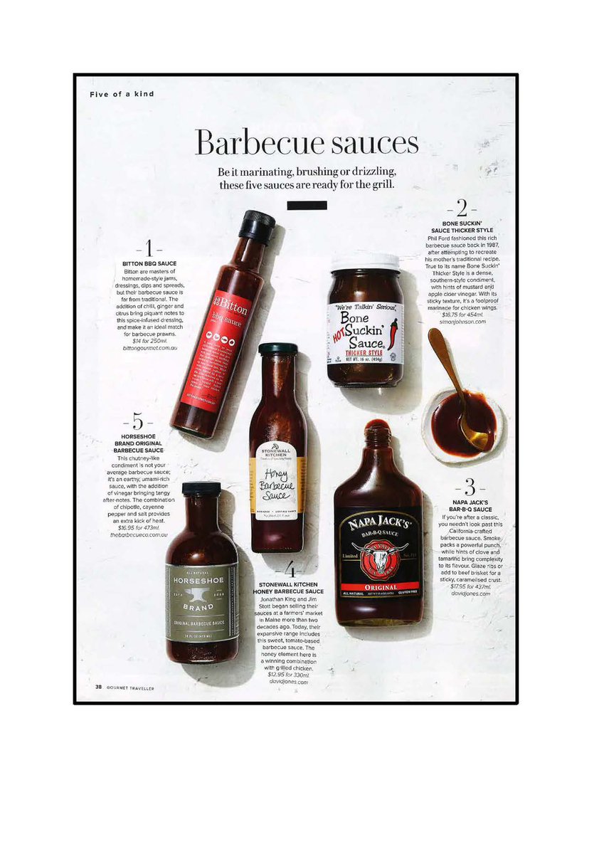 A big thanks to #Australia 's premier food and travel magazine the Gourmet Traveller for including us in their December issue. Great gift ideas for those 'down under.' Cheers <a href="/GourmetTweets/">Gourmet Traveller</a>