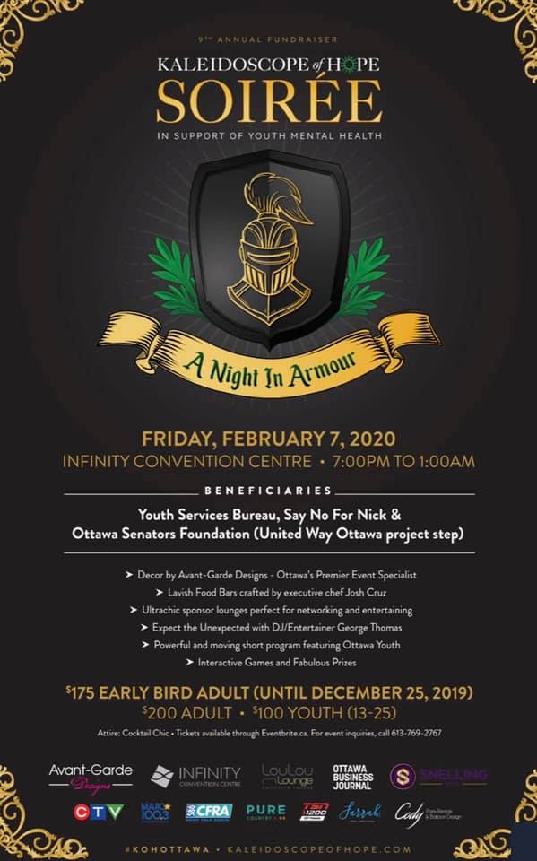 Our #LouLou team is proud to sponsor the annual Kaleidoscope of Hope Soirée again in the new year. Hope to see many of you there! <a href="/KOH_Ottawa/">KOH Ottawa</a> #Ottawa #OttCity