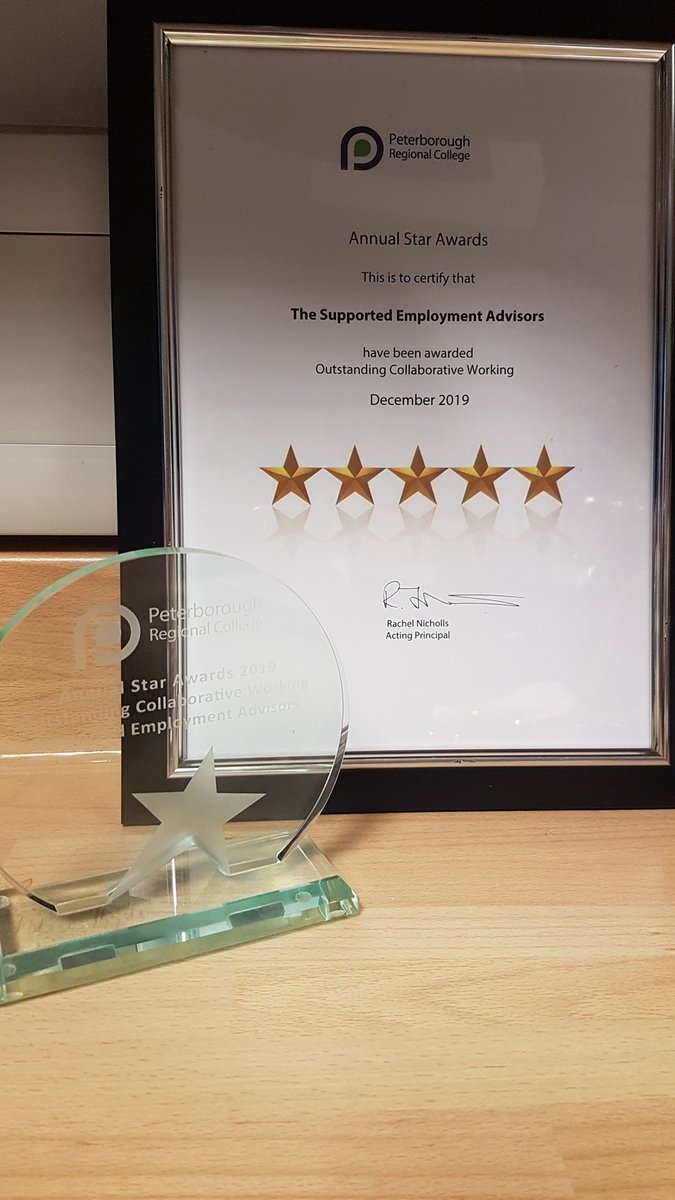 PCollegeInterns's tweet photo. So proud to have been awarded Outstanding Collaborative Working for the 2019 Annual Star Awards @prclatest https://t.co/R3PVKUc8mW