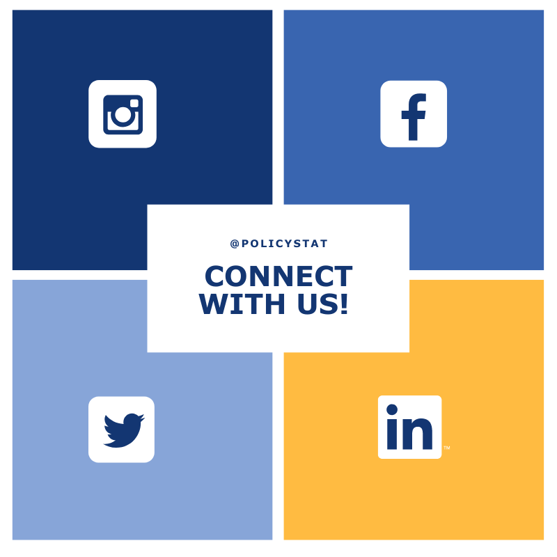 PolicyStat's tweet photo. Connect with us on social media and stay up-to-date on all things PolicyStat! #policystat #policyandproceduremanagement #policymanagement #SimpleSearchableReliable https://t.co/QA0fOrmYVo