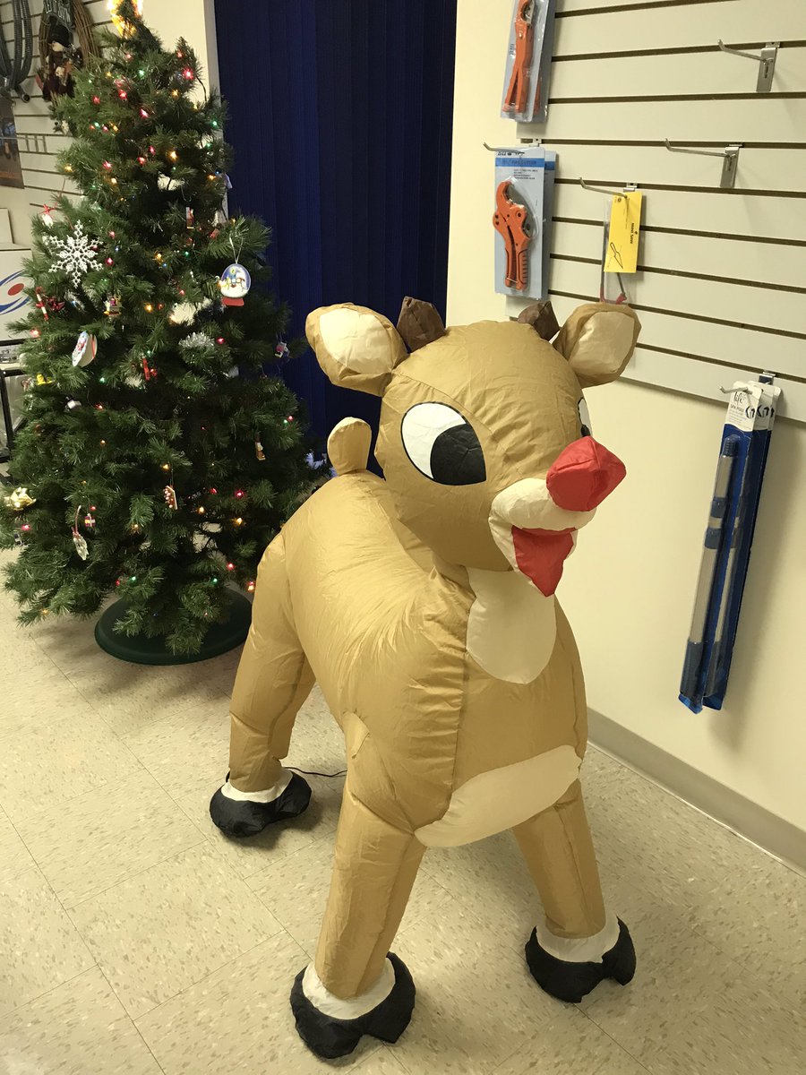 Rudolph has found his way to the office :)
