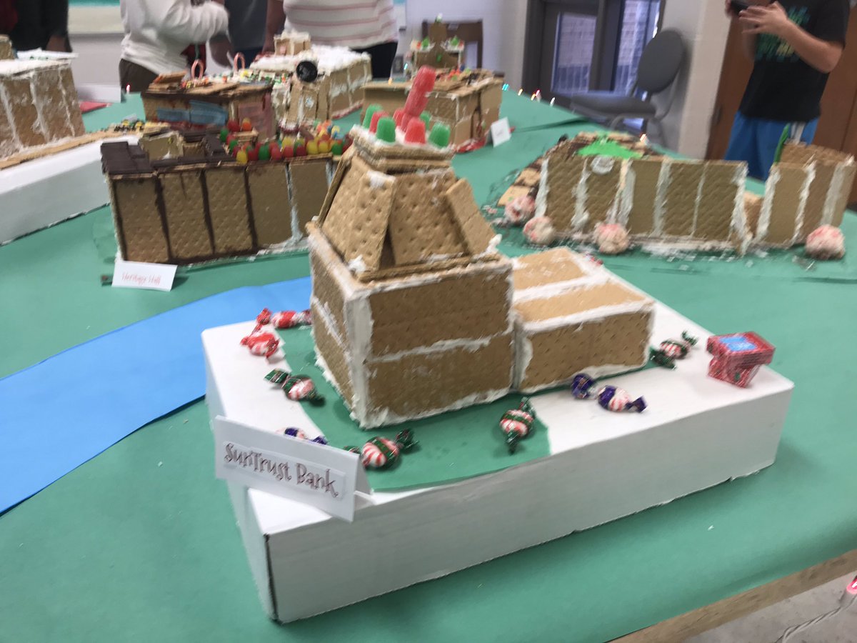 Great work <a href="/Armuchee_Elem/">Armuchee Elementary School</a> 4th graders creating models of Rome landmarks in gingerbread <a href="/FloydCoSchools/">Floyd County Schools</a>