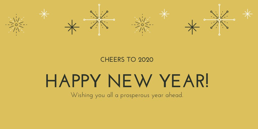 Happy New Year to all of our readers &amp; followers! Wishing you all a healthy and successful year ahead.