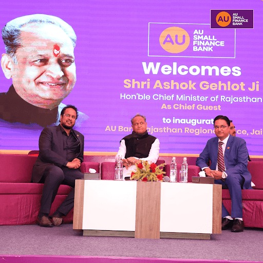 We at AU Bank are happy to announce the launch of our new Rajasthan Regional Office and branch at Tonk Road, Durgapura, Jaipur today. Honourable Chief Minister of Rajasthan <a href="/ashokgehlot51/">Ashok Gehlot</a> and Mr. Sanjay Agarwal, MD&amp;CEO, AU Bank, inaugurated the RO.