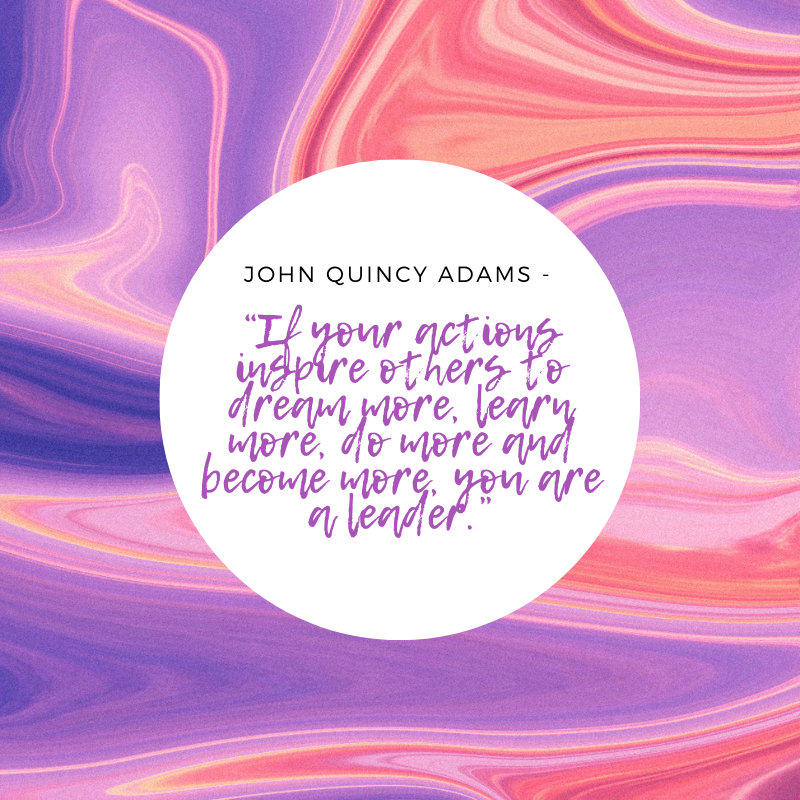 ReactAfB's tweet photo. “If your actions inspire others to dream more, learn more, do more and become more, you are a leader.” - John Quincy Adams https://t.co/o2t9h7SlZq