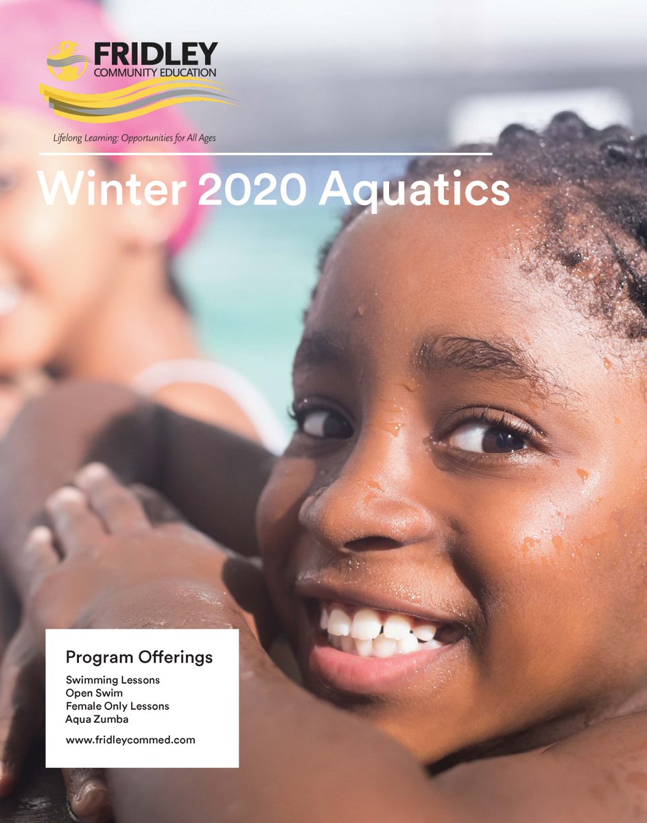 FridleyCommEd's tweet photo. Winter 2020 swimming lesson registration is now open! Sign-up now as spots fill quickly. Call 763-502-5100 (option 1), stop into the Fridley Community Center office, or go to https://t.co/vua0QCdicI to register. https://t.co/oCOmmHY51q