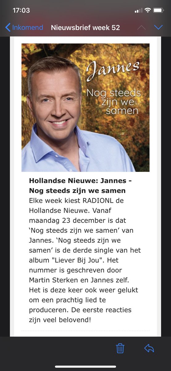 Super gaaf weer! Het jaar uit met de laatste Hollandse nieuwe van 2019 op ⁦<a href="/radionlfm/">RADIONL</a>⁩ hij is voor ⁦<a href="/Jannesonline/">Jannes</a>⁩ met zijn single nog steeds zijn wij samen.