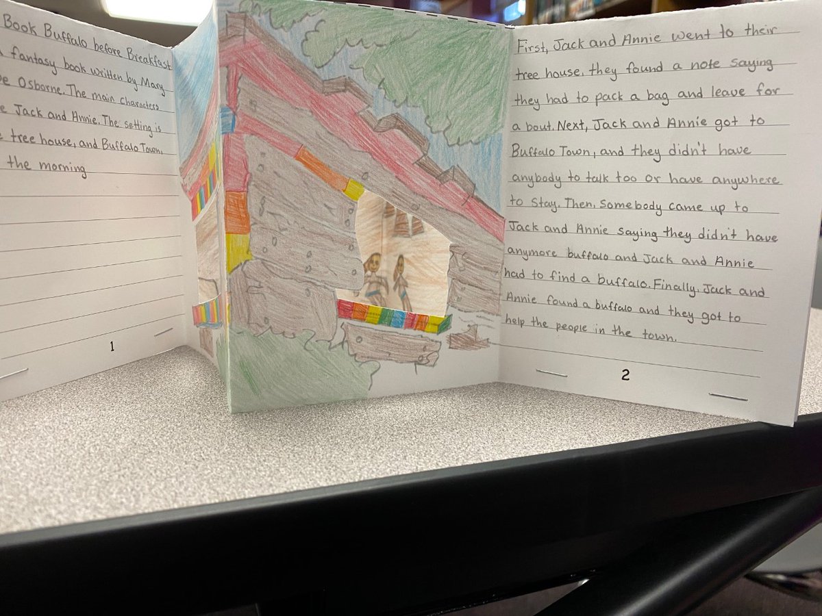 MMMSLibrary's tweet photo. The students in @MsAMcLaughlin classes read #MagicTreeHouse books by @MaryPopeOsborne & then created these awesome 3D book reports. We have some phenomenal artists at this school! Thanks for sharing & making my day! https://t.co/PXwy2DiKuw