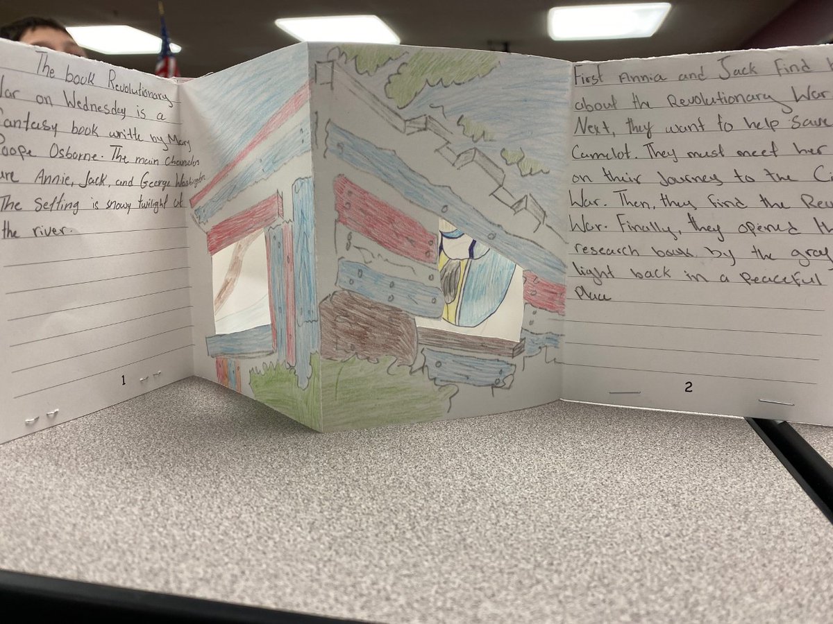 MMMSLibrary's tweet photo. The students in @MsAMcLaughlin classes read #MagicTreeHouse books by @MaryPopeOsborne & then created these awesome 3D book reports. We have some phenomenal artists at this school! Thanks for sharing & making my day! https://t.co/PXwy2DiKuw
