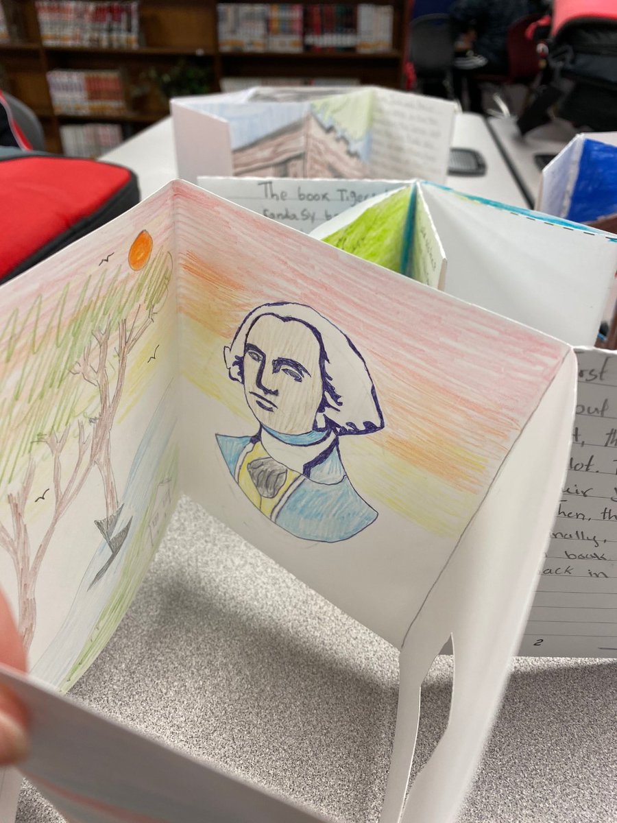 MMMSLibrary's tweet photo. The students in @MsAMcLaughlin classes read #MagicTreeHouse books by @MaryPopeOsborne & then created these awesome 3D book reports. We have some phenomenal artists at this school! Thanks for sharing & making my day! https://t.co/PXwy2DiKuw