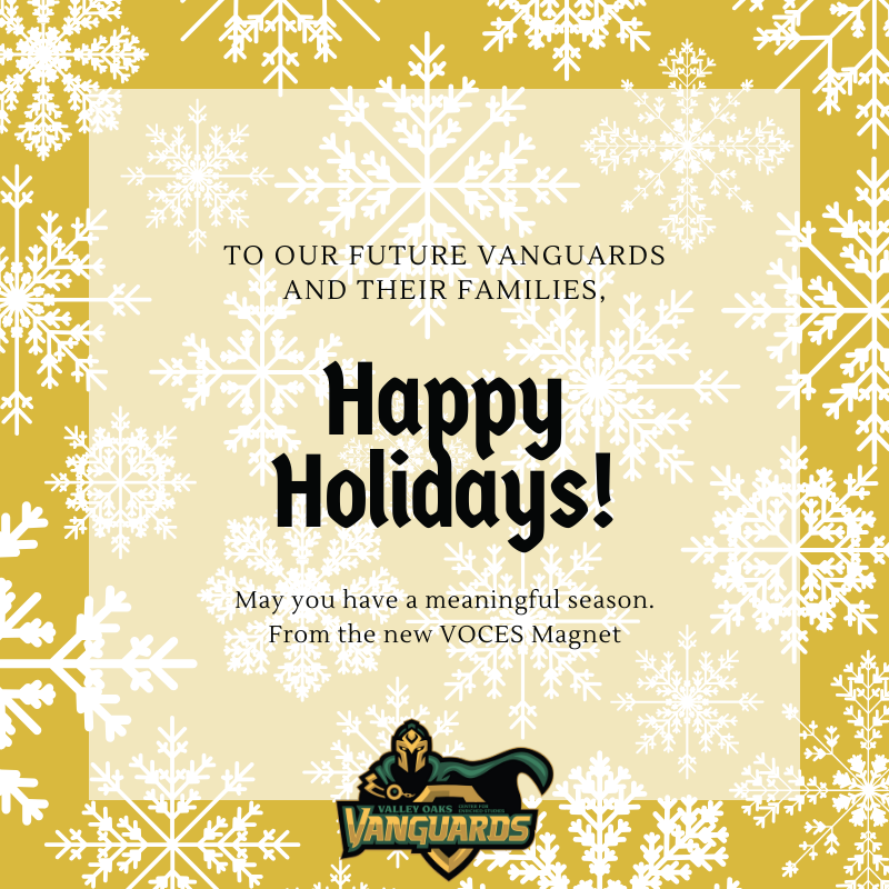 Happy Holidays! Enjoy your break!